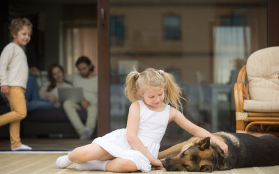 Kids enjoying first home